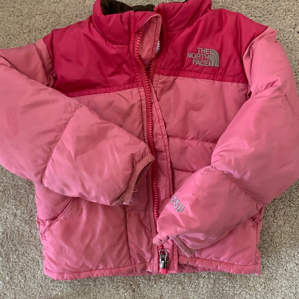 Toddler girls North Face coat 18-24 months